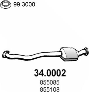 ASSO 34.0002 - Catalytic Converter www.avaruosad.ee