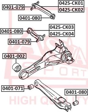 ASVA 0425-CK04 - Track Control Arm www.avaruosad.ee