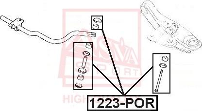 ASVA 1223-POR - Stiepnis/Atsaite, Stabilizators www.avaruosad.ee