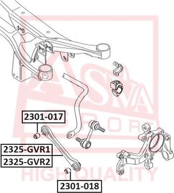 ASVA 2325-GVR1 - Sõltumatu ratta riputushoob www.avaruosad.ee