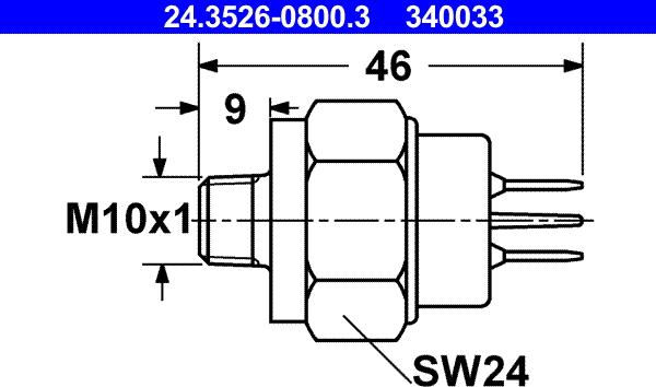 ATE 24.3526-0800.3 - Brake Light Switch www.avaruosad.ee