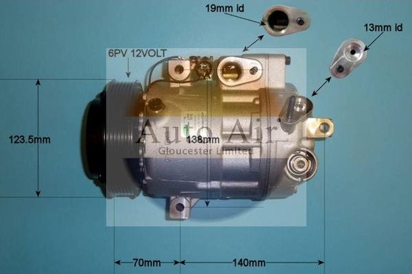 Auto Air Gloucester 14-1413 - Compressor, air conditioning www.avaruosad.ee
