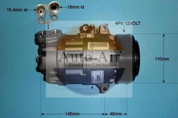Auto Air Gloucester 14-1146R - Compressor, air conditioning www.avaruosad.ee