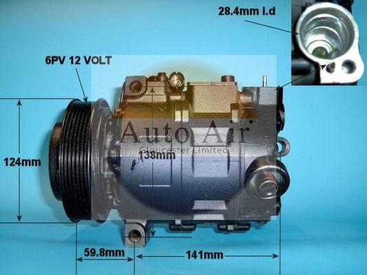 Auto Air Gloucester 14-1238R - Compressor, air conditioning www.avaruosad.ee