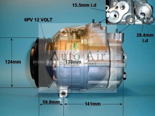 Auto Air Gloucester 14-1238 - Compressor, air conditioning www.avaruosad.ee