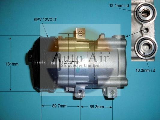 Auto Air Gloucester 14-8145 - Compressor, air conditioning www.avaruosad.ee
