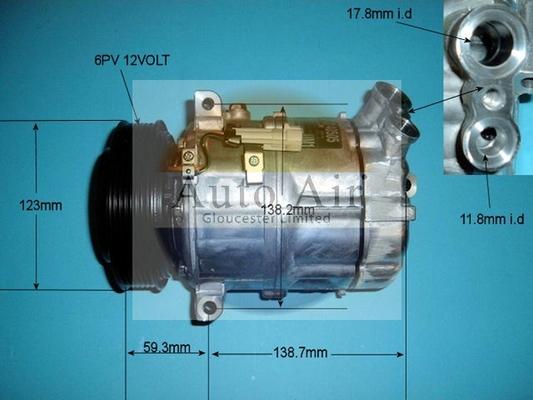 Auto Air Gloucester 14-2056 - Compressor, air conditioning www.avaruosad.ee