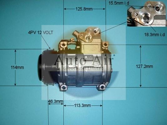 Auto Air Gloucester 14-7883 - Compressor, air conditioning www.avaruosad.ee
