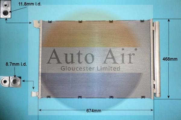 Auto Air Gloucester 16-9990 - Kondensor, klimatanläggning www.avaruosad.ee