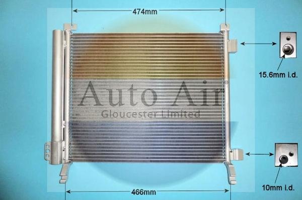 Auto Air Gloucester 16-9991 - Конденсатор, кондиционер www.avaruosad.ee