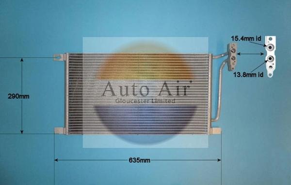 Auto Air Gloucester 16-9685 - Condenser, air conditioning www.avaruosad.ee