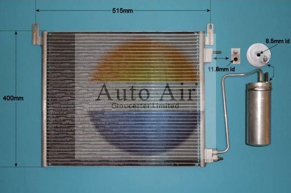 Auto Air Gloucester 16-6516 - Condenser, air conditioning www.avaruosad.ee