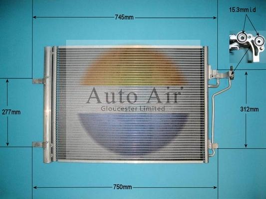 Auto Air Gloucester 16-6227 - Condenser, air conditioning www.avaruosad.ee