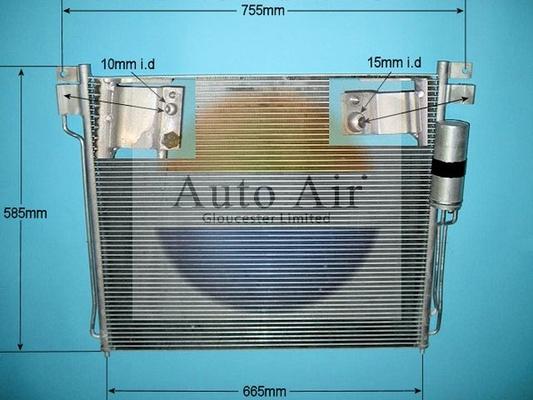 Auto Air Gloucester 16-0003 - Condenser, air conditioning www.avaruosad.ee