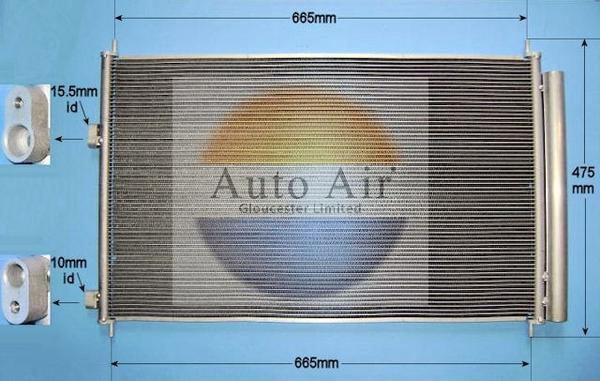 Auto Air Gloucester 16-1090 - Kondensor, klimatanläggning www.avaruosad.ee
