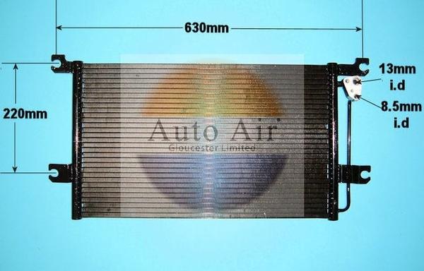 Auto Air Gloucester 16-1087 - Condenser, air conditioning www.avaruosad.ee