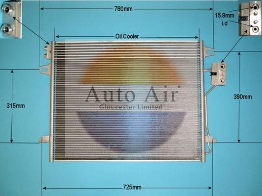 Auto Air Gloucester 16-1368 - Condenser, air conditioning www.avaruosad.ee