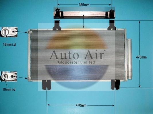 Auto Air Gloucester 16-1385 - Condenser, air conditioning www.avaruosad.ee