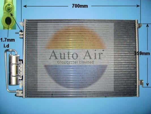 Auto Air Gloucester 16-1240A - Condenser, air conditioning www.avaruosad.ee
