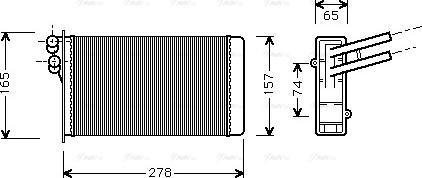 Ava Quality Cooling AI6097 - Теплообменник, отопление салона www.avaruosad.ee