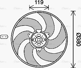 Ava Quality Cooling CN7555 - Fan, radiator www.avaruosad.ee