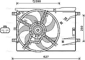 Ava Quality Cooling CN7550 - Fan, radiator www.avaruosad.ee