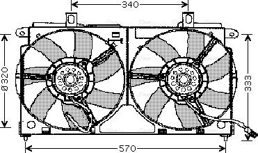 Ava Quality Cooling CN 7523 - Fan, radiator www.avaruosad.ee
