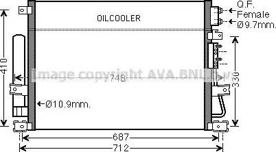 Ava Quality Cooling CR5124D - Kondensor, klimatanläggning www.avaruosad.ee