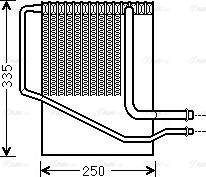 Ava Quality Cooling CRV126 - Evaporator, air conditioning www.avaruosad.ee
