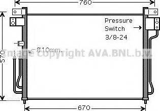 Ava Quality Cooling DN 5299 - Condenser, air conditioning www.avaruosad.ee
