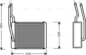 Ava Quality Cooling FD 6272 - Теплообменник, отопление салона www.avaruosad.ee