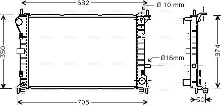 Ava Quality Cooling FD 2379 - Radiaator,mootorijahutus www.avaruosad.ee