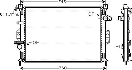 Ava Quality Cooling FDA2423 - Radiaator,mootorijahutus www.avaruosad.ee