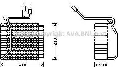 Ava Quality Cooling FD V109 - Evaporator, air conditioning www.avaruosad.ee