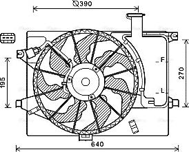 Ava Quality Cooling HY7567 - Fan, radiator www.avaruosad.ee