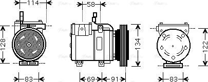 Ava Quality Cooling HYAK199 - Компрессор, кондиционер www.avaruosad.ee