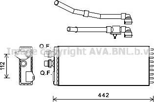 Ava Quality Cooling IV6114 - Теплообменник, отопление салона www.avaruosad.ee