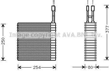 Ava Quality Cooling JE V031 - Evaporator, air conditioning www.avaruosad.ee