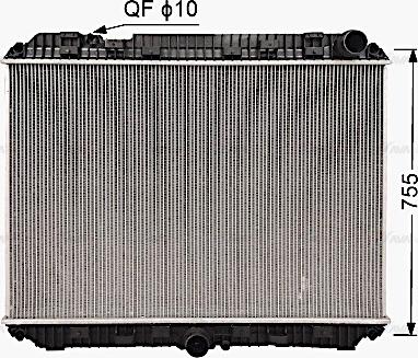 Ava Quality Cooling ME2338N - Радиатор, охлаждение двигателя www.avaruosad.ee