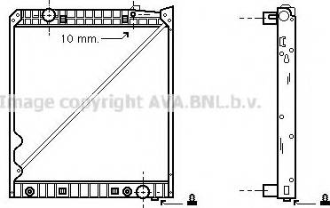 Ava Quality Cooling MEA2162 - Radiaator,mootorijahutus www.avaruosad.ee