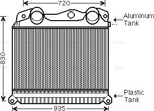 Ava Quality Cooling MN 4055 - Intercooler, charger www.avaruosad.ee