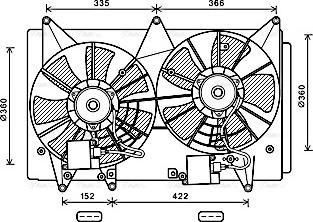Ava Quality Cooling MZ7548 - Fan, radiator www.avaruosad.ee