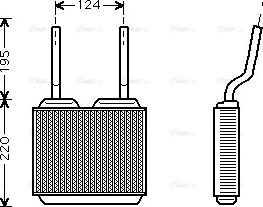 Ava Quality Cooling OL6132 - Теплообменник, отопление салона www.avaruosad.ee