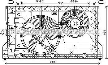 Ava Quality Cooling OL7588 - Fan, radiator www.avaruosad.ee