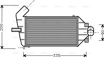 Ava Quality Cooling OLA4262 - Kompressoriõhu radiaator www.avaruosad.ee
