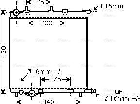 Ava Quality Cooling PE2368 - Radiaator,mootorijahutus www.avaruosad.ee