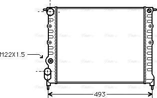 Ava Quality Cooling RT 2118 - Radiaator,mootorijahutus www.avaruosad.ee