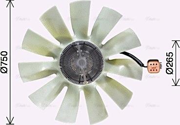 Ava Quality Cooling SCF069 - Вентилятор, охлаждение двигателя www.avaruosad.ee