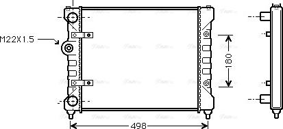 Ava Quality Cooling ST 2022 - Radiator, engine cooling www.avaruosad.ee