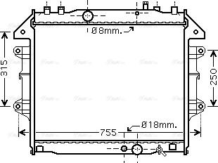 Ava Quality Cooling TO 2432 - Radiaator,mootorijahutus www.avaruosad.ee